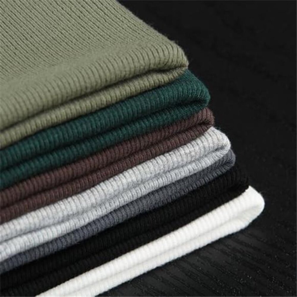 Women's Ribbed Turtleneck Fitted Long Sleeve Shirts Basic Thermal Layering Tops - Picture 6 of 7